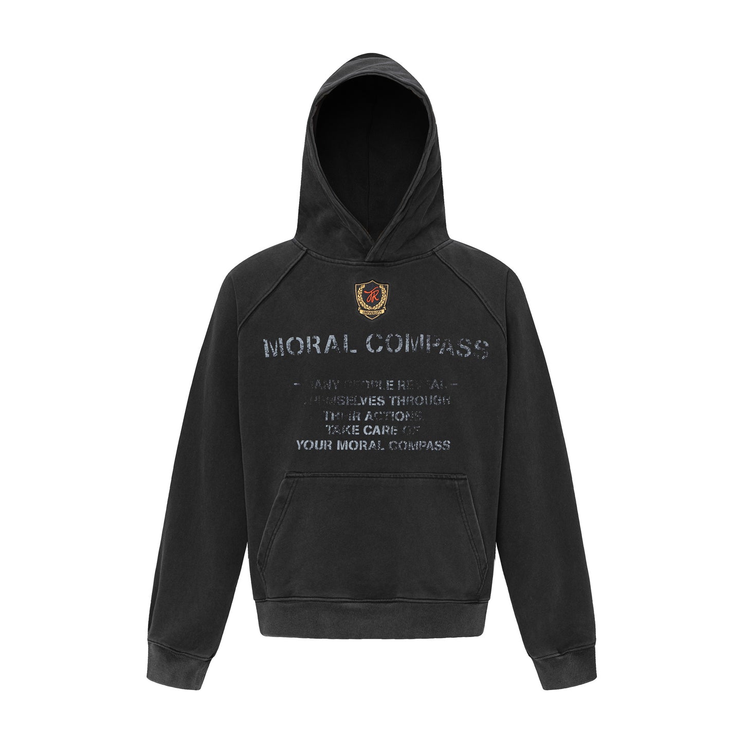 Heavyweight Deconstruction Damage Oversize Pullover Hoodie WN26069