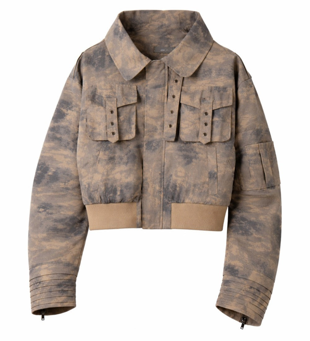 Pattern Lapel Oversize Jacket WN27899