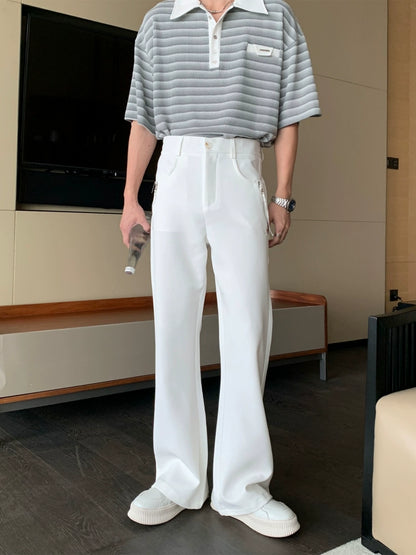 Wrinkle-Resistant Flare Trousers WN20430