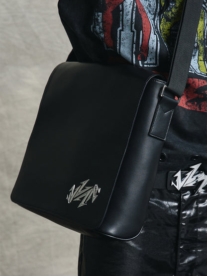 Metal Decor Microfiber PU Leather Shoulder Bag WN21004