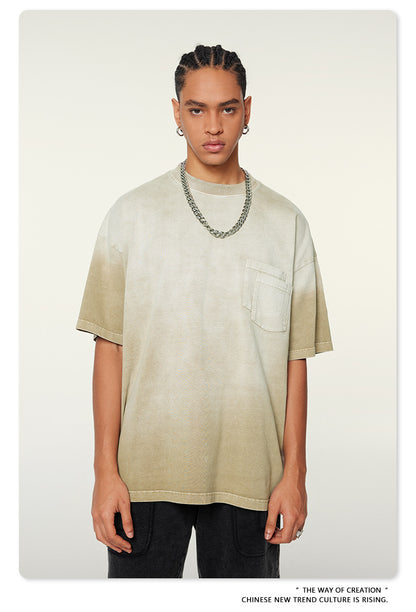 Washed Oversize Short-sleeve T-shirt WN6453