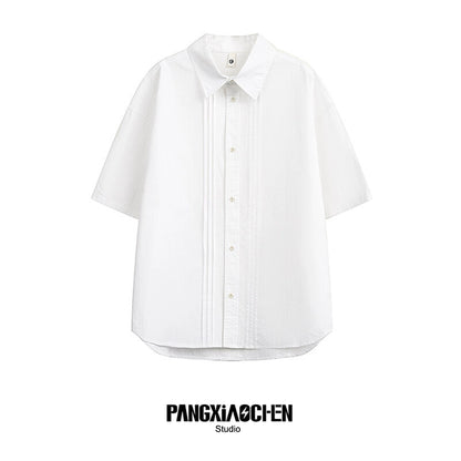 Tassel Design Oversize Short Sleeve Shirt WN20156