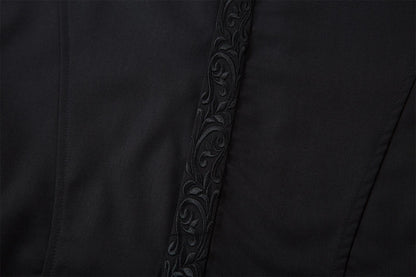Everlasting Flower Embroidery Deconstructed Short Sleeve Shirt WN26848