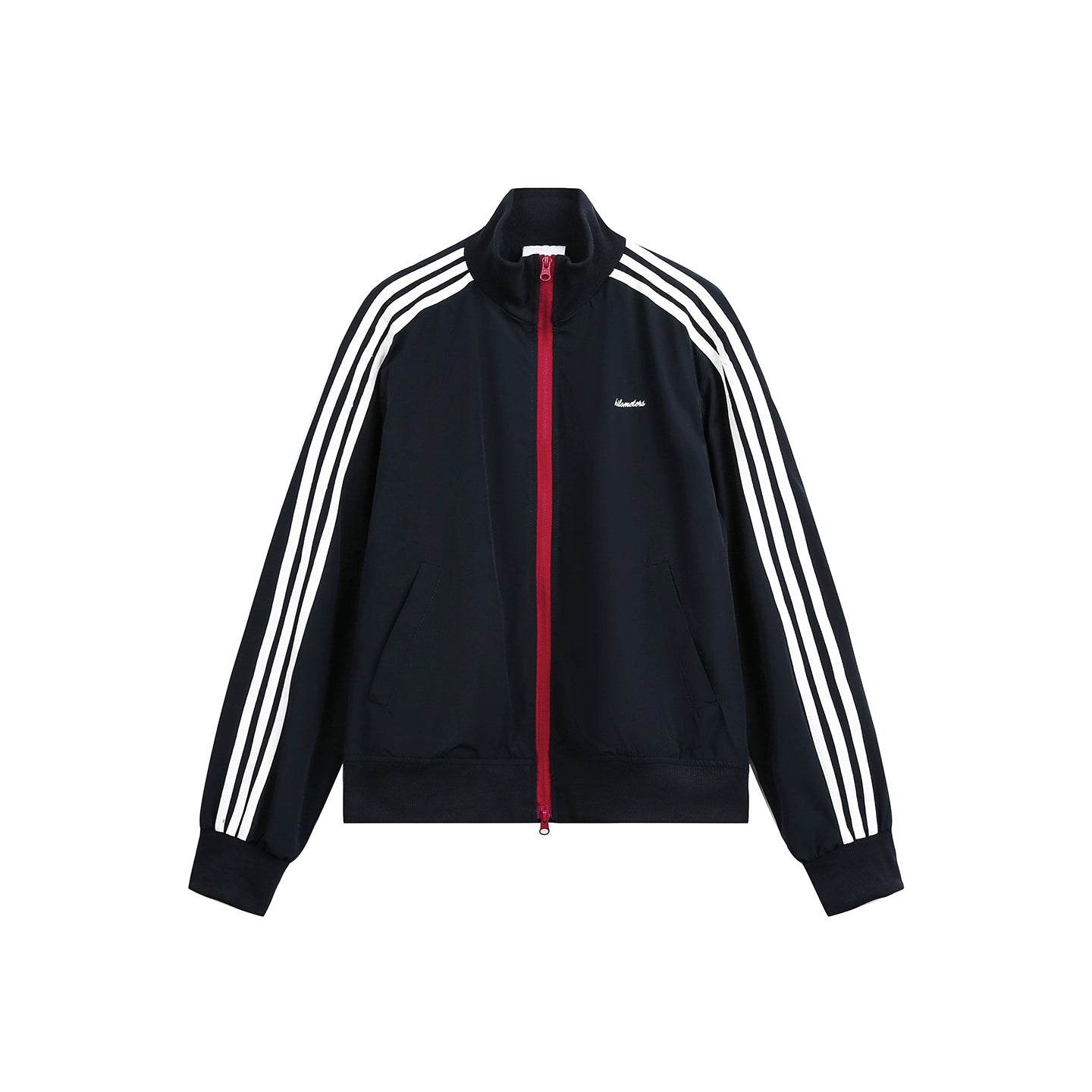 Stripe Contrast Short Zipper Jacket WN21430