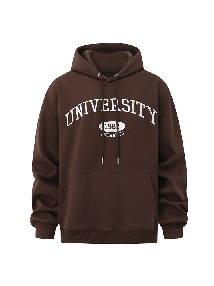 Letter Embroidery Oversize Pullover Hoodie WN20244