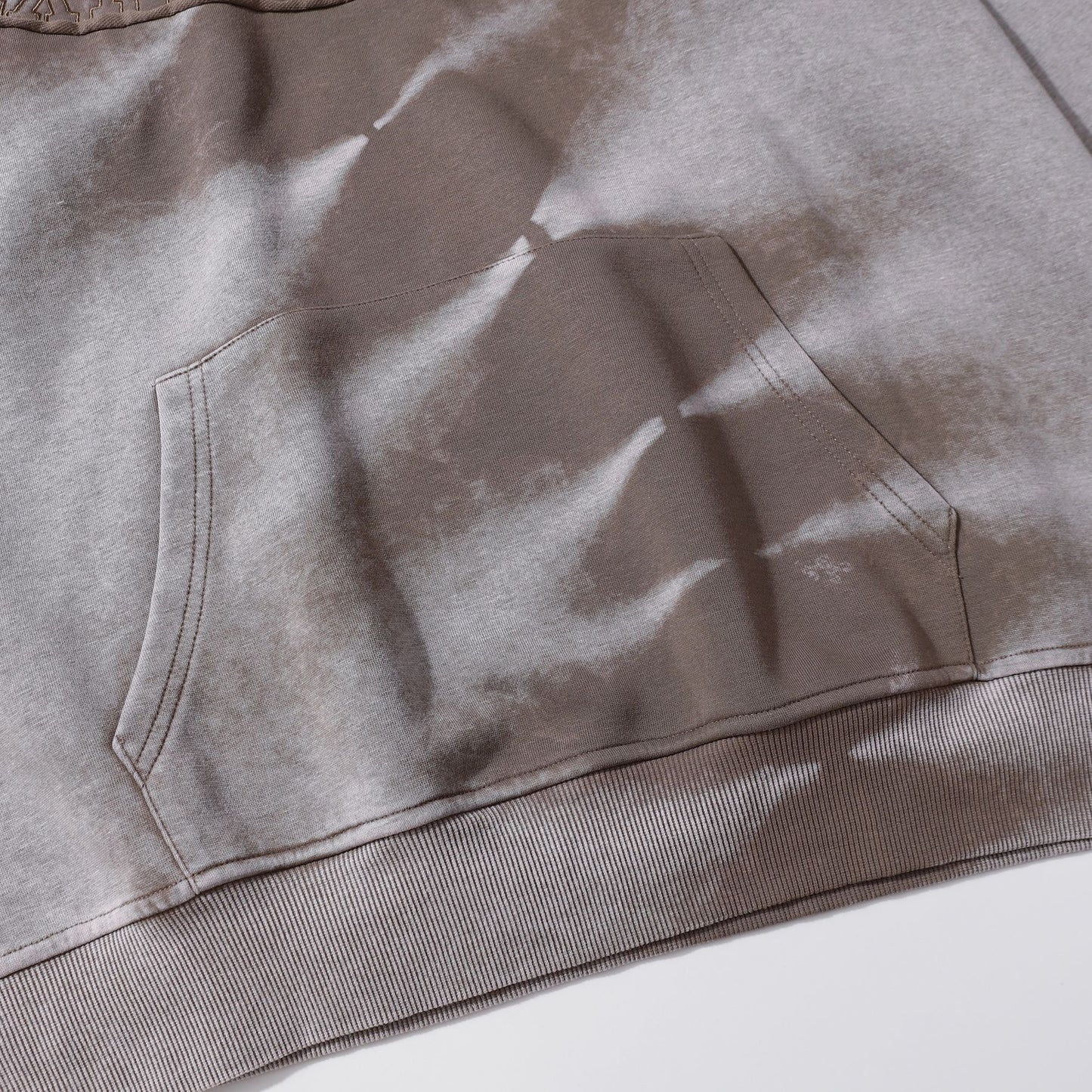 Washed Tie-Dye Patchwork Pullover Hoodie WN16182