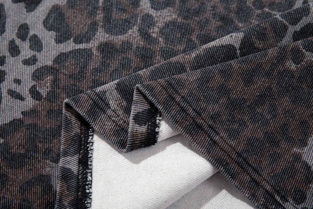 Leopard Embroidery Polo Shirt & Short Pants Setup WN27909