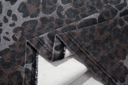 Leopard Embroidery Polo Shirt & Short Pants Setup WN27909