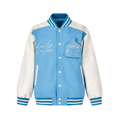 3D Castle Patchwork Baseball Jacket WN10105