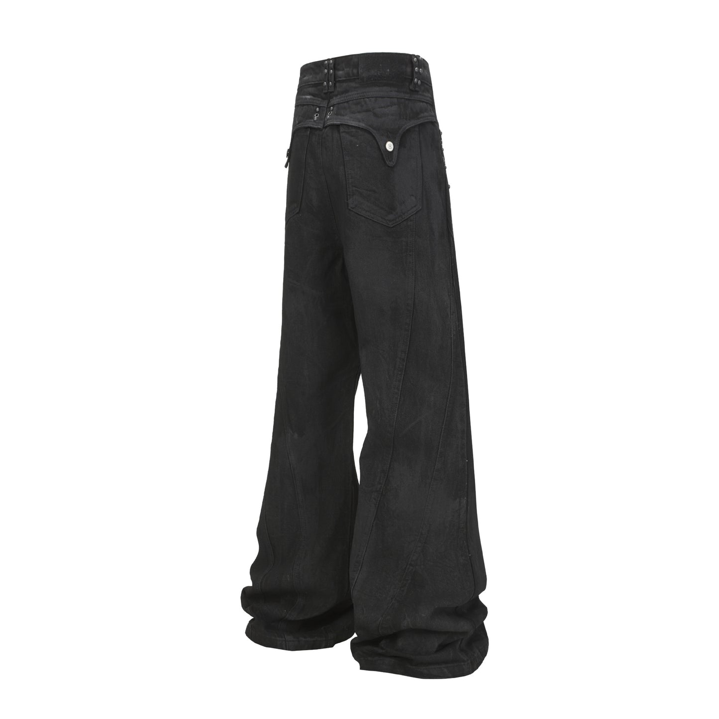 WN25666 Jiayiku 2026 new wasteland feng washed jeans tapered American street personality cleanfit floor-length pants WN25666