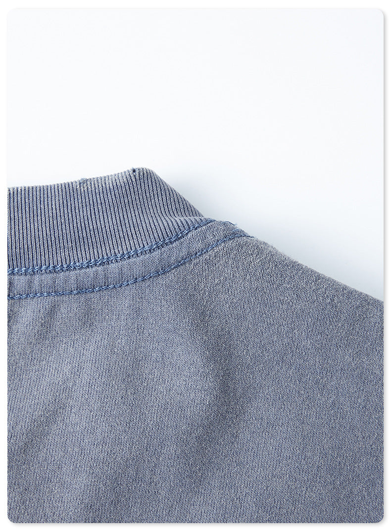 Washed Damage Oversize Short Sleeve T-Shirt WN6068