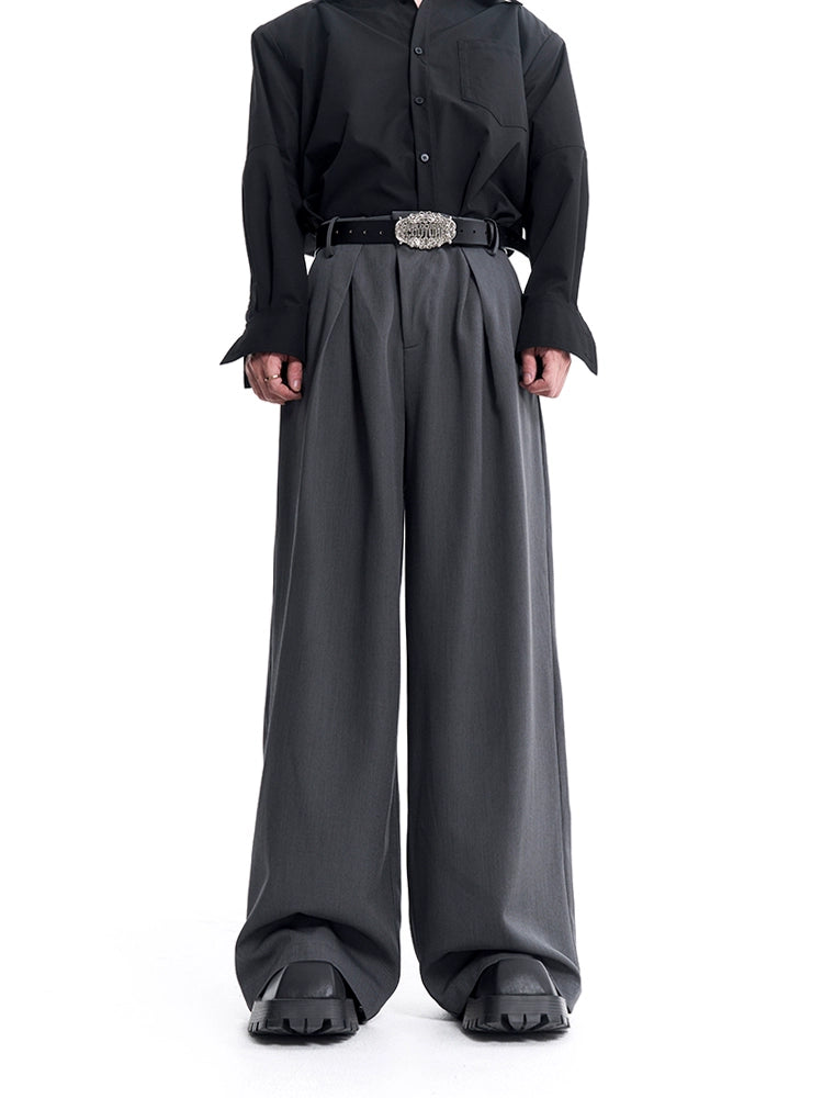 Tuck-in Straight Wide Leg Trousers WN8103