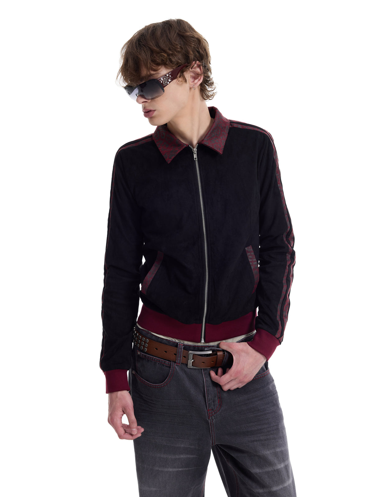 Side Stripe Back Logo Print Jacket WN27239