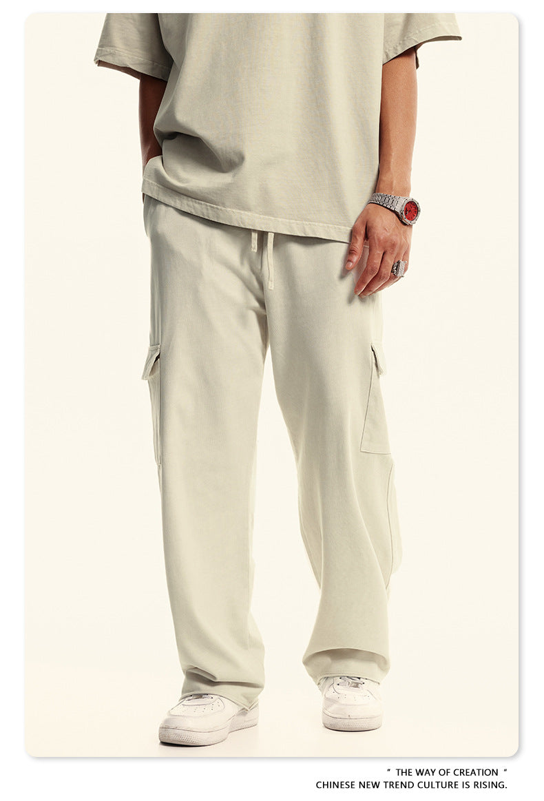Wide-leg Thin Cargo Sweatpants WN6022