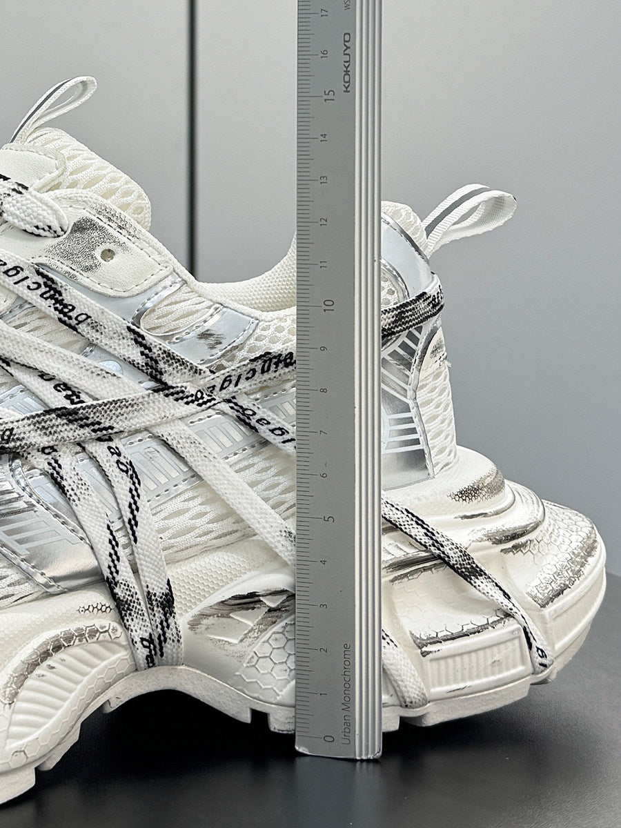 Mesh Strap Metallic Sneakers WN24672