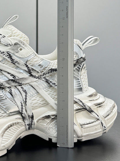 Mesh Strap Metallic Sneakers WN24672