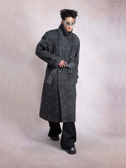 Double Layered Woolen Long Coat WN9288