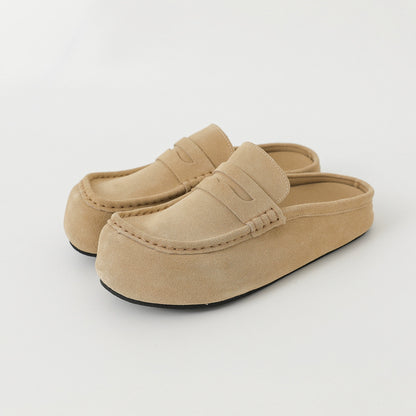 Suede Closed-Toe Mule Loafers WN21260
