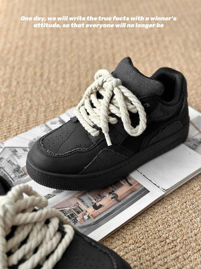 Rope Lace Platform Sneakers WN24525