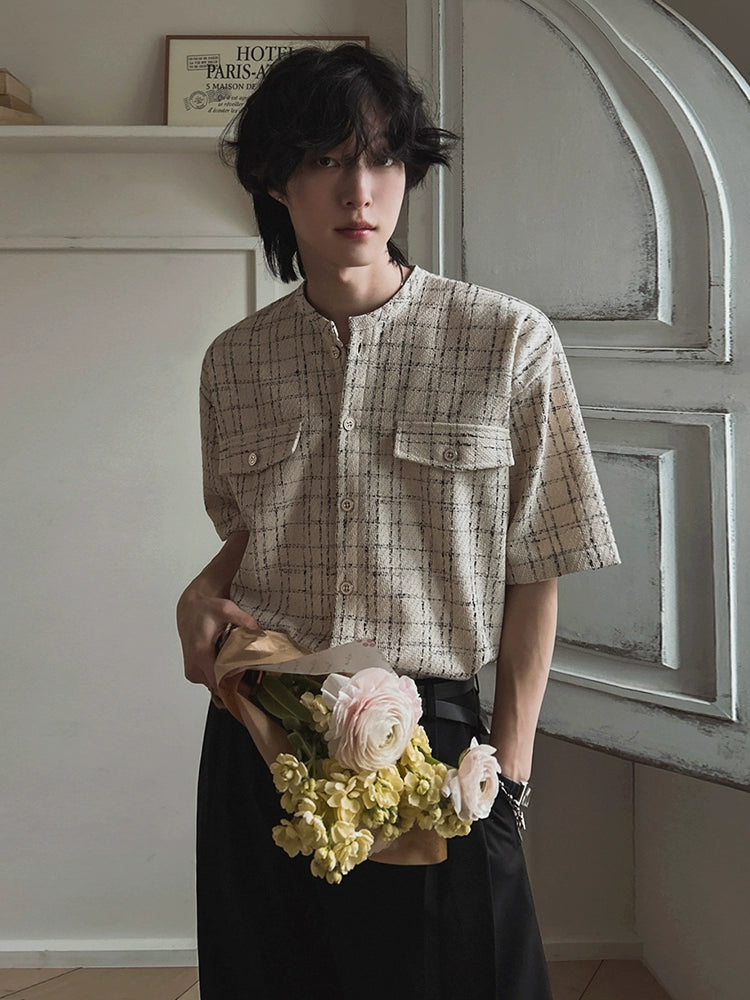 Striped Oversize Knit Shirt WN20276