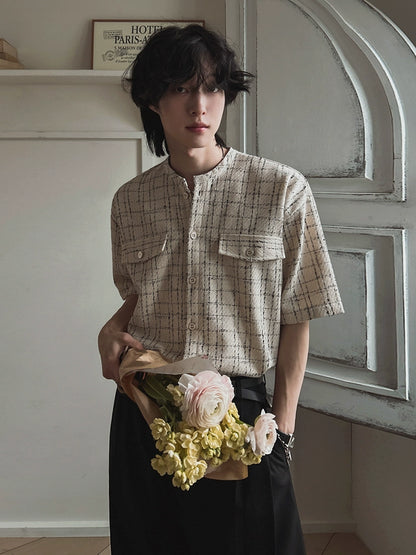 Striped Oversize Knit Shirt WN20276