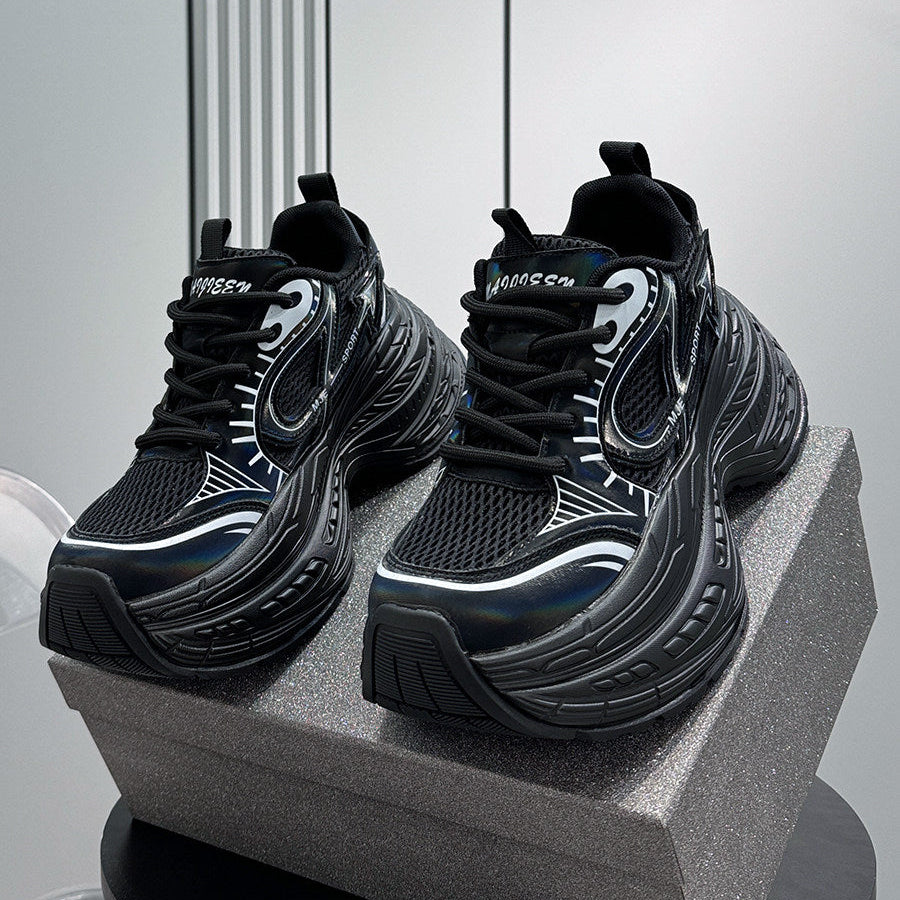 Mesh Panel Thick Sole Sneakers WN24655