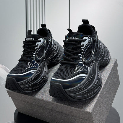 Mesh Panel Thick Sole Sneakers WN24655
