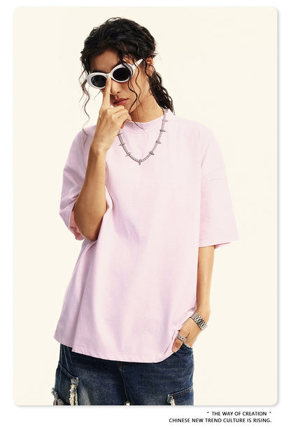 Washed Oversize Short-sleeve T-shirt WN6456