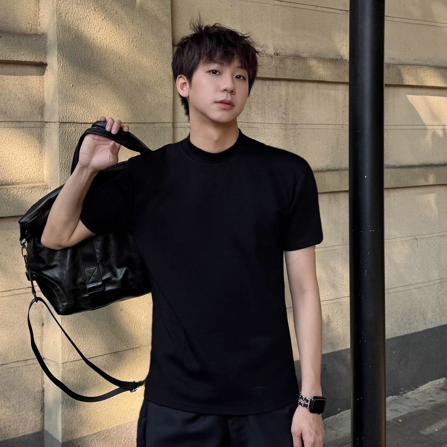 Mock Neck Short Sleeve T-Shirt WN25352