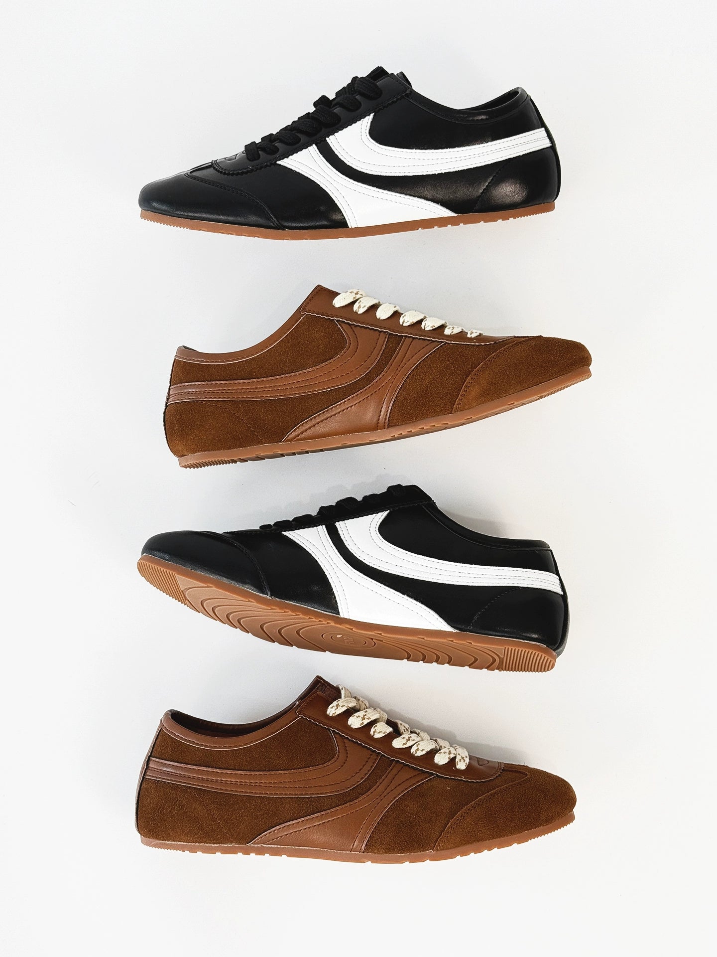 Suede Material Design Derby Sneakers WN19178