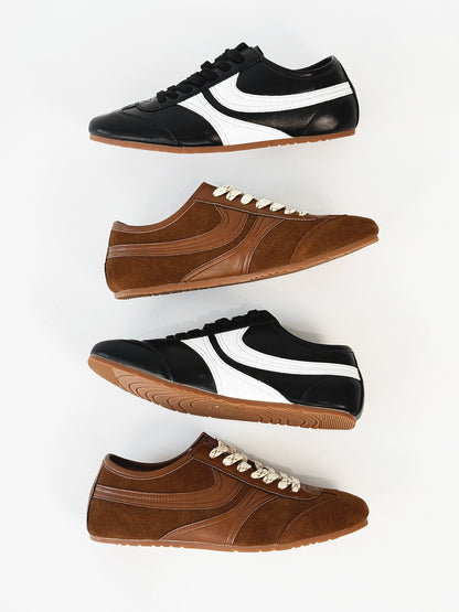 Suede Material Design Derby Sneakers WN19178