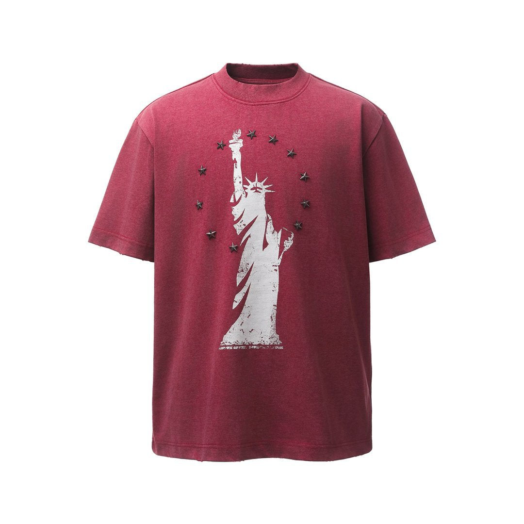 Heavyweight Metal Detail Short Sleeve T-Shirt WN26024