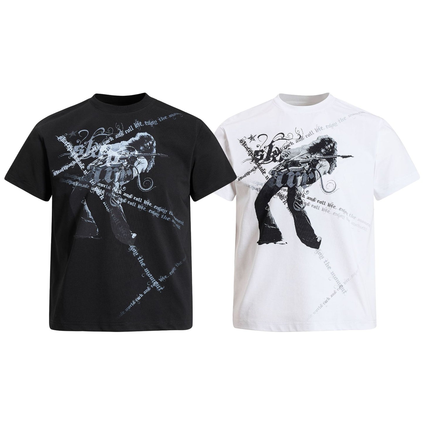 Abstract Pattern Short Sleeve T-Shirt WN25926