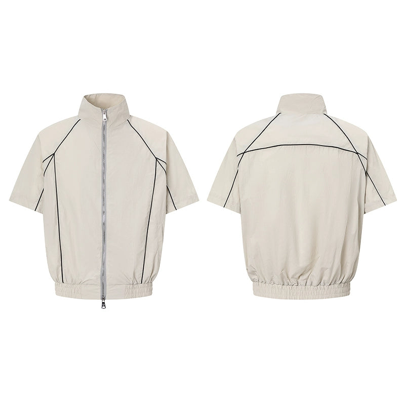 Functional Design Shoulder-Pad Sporty Jacket & Pants Setup WN20339