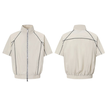 Functional Design Shoulder-Pad Sporty Jacket & Pants Setup WN20339