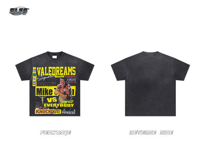 Washed Portrait Short Sleeve T-Shirt WN26570