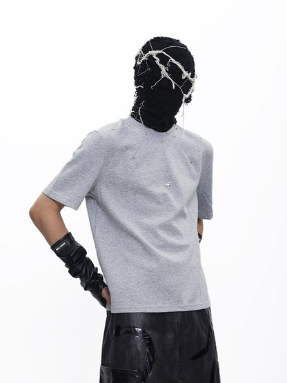 Studs Design Short Sleeve T-Shirt WN18680