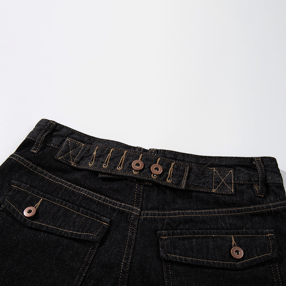 Wide Cargo Denim Half Jeans WN25807