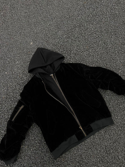 Heavy-Duty Zipper Hooded Jacket WN12841