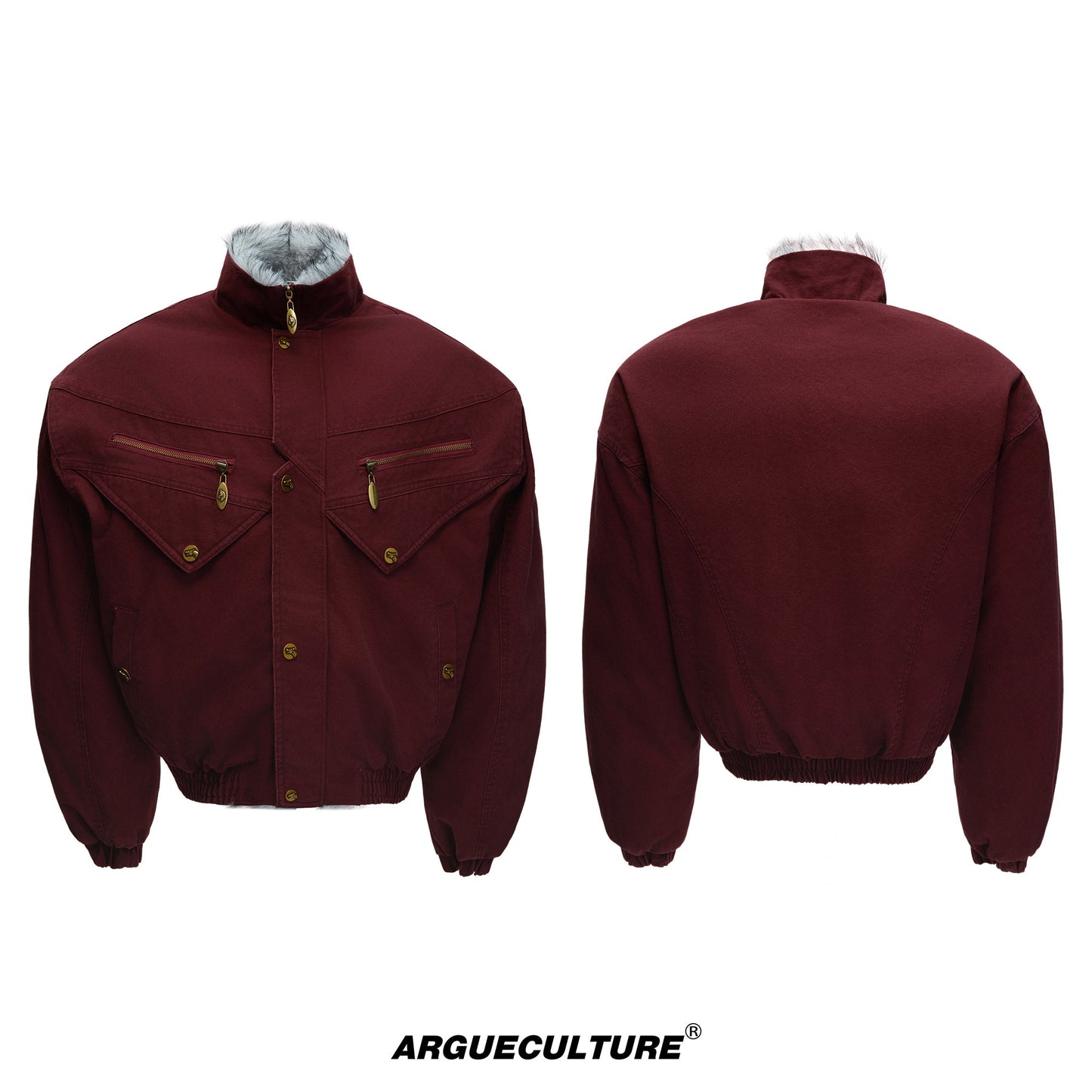 Vintage Suede Fake Fur Wide Jacket  WN22666