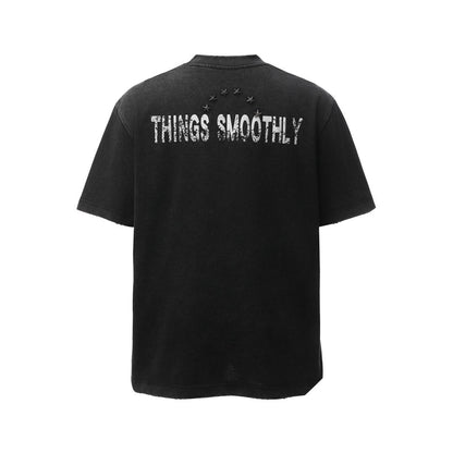 Heavyweight Metal Detail Short Sleeve T-Shirt WN26024
