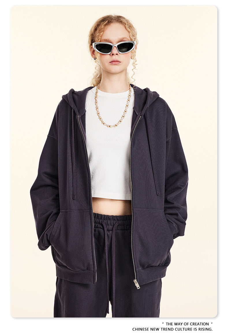 Oversize Zipper Hoodie WN9927