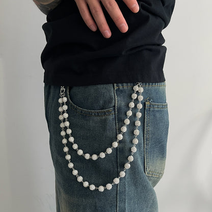 Rhinestone Ball Pants Chain WN21080