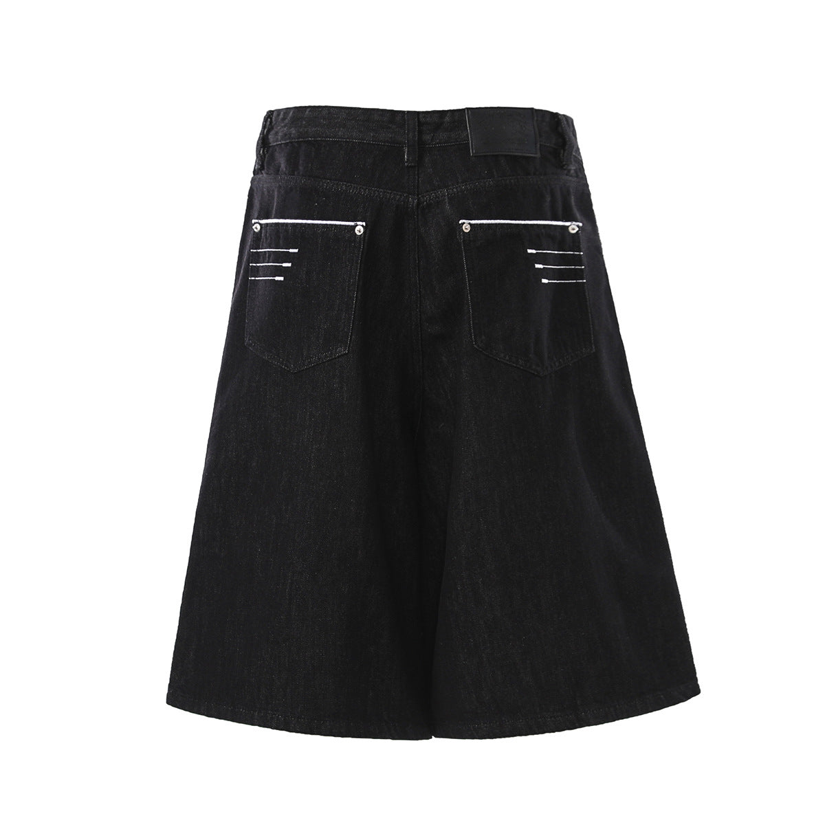Raw Wash Wide Leg Denim Half Pants WN25701