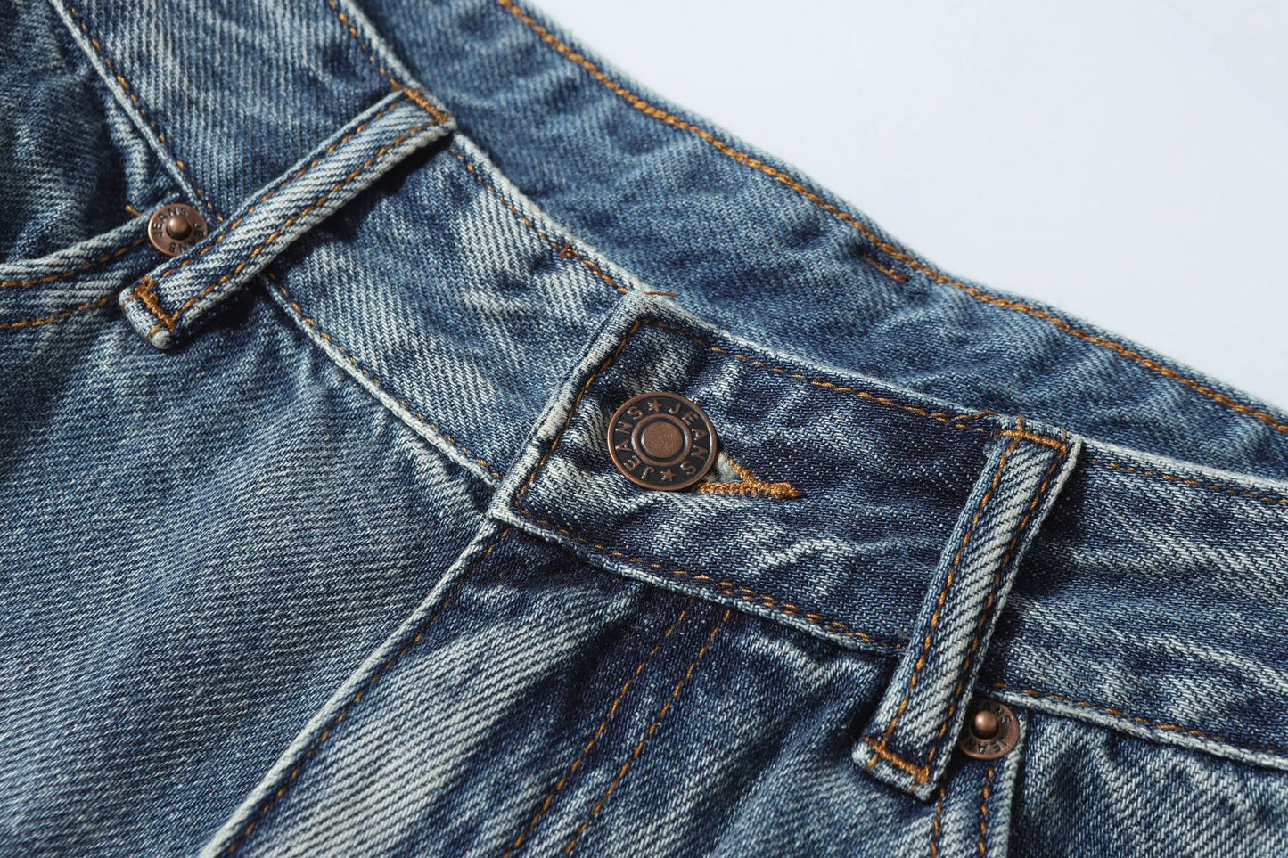 Washed Damage Denim Half Jeans WN26149