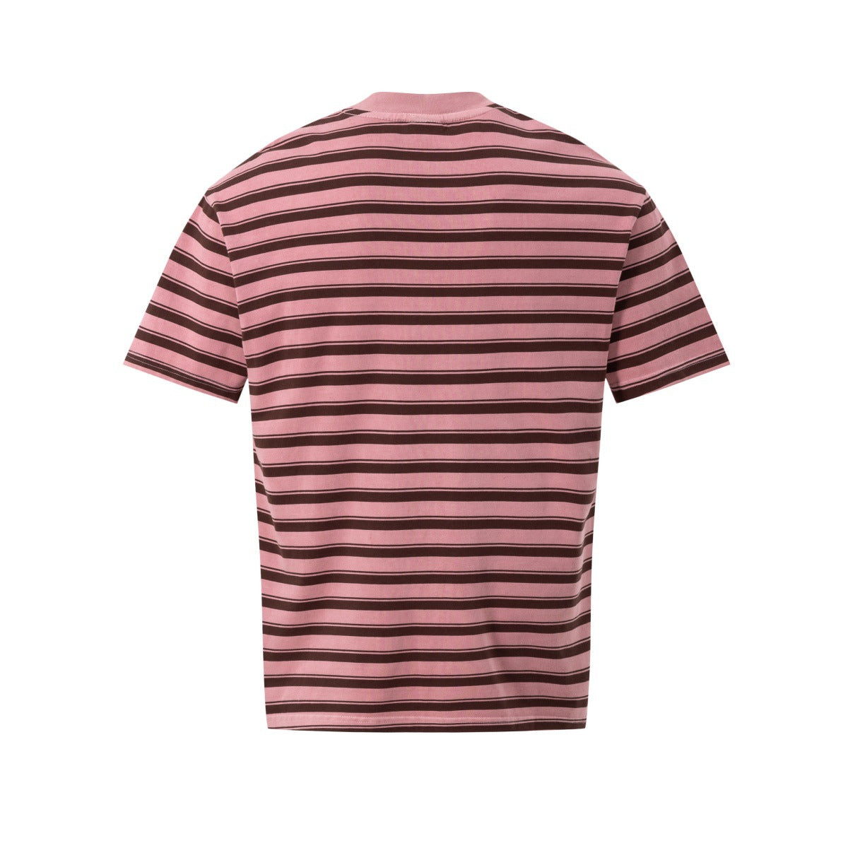 Striped Letter Print Oversize Short Sleeve T-Shirt WN25853