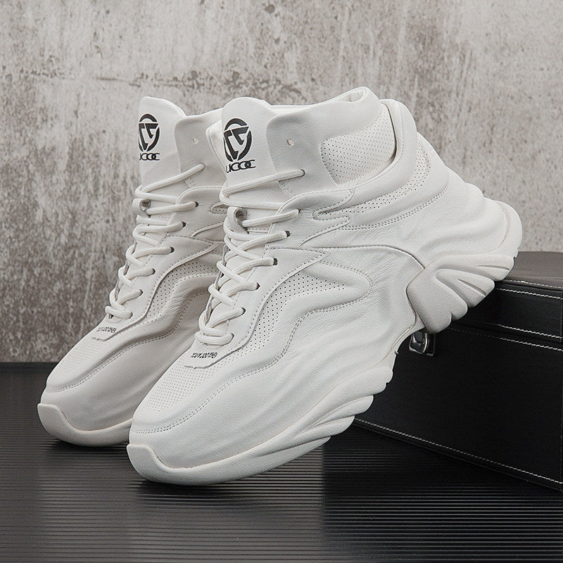 High-Top Panel Chunky Sole Sneakers WN24583