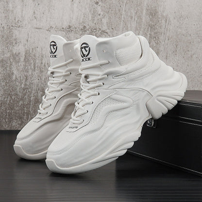 High-Top Panel Chunky Sole Sneakers WN24583