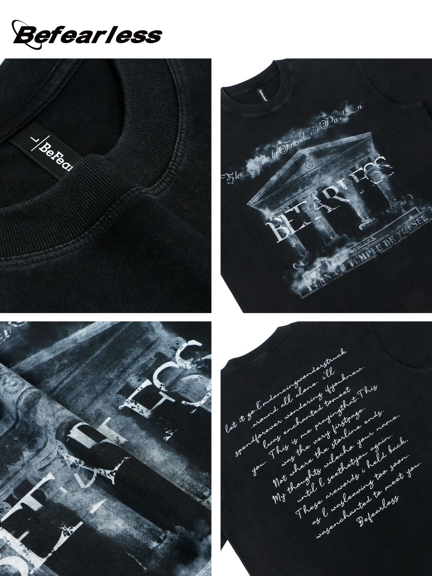 Washed Palace Print Oversize Short Sleeve T-Shirt WN26339