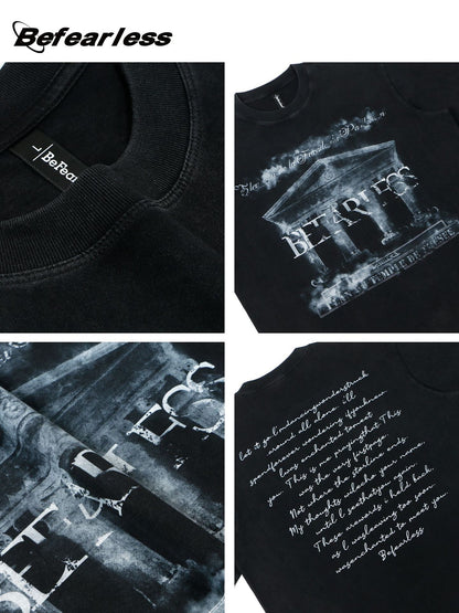 Washed Palace Print Oversize Short Sleeve T-Shirt WN26339
